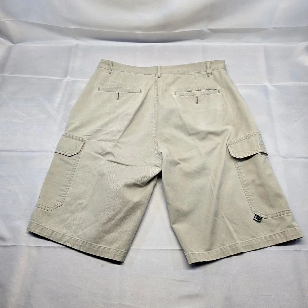 Clench Khaki Cargo‎ Shorts Men 34x12 Y2k